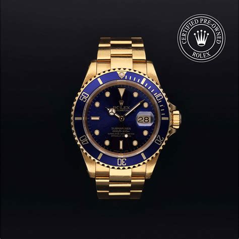 pre owned certified rolex submariner.